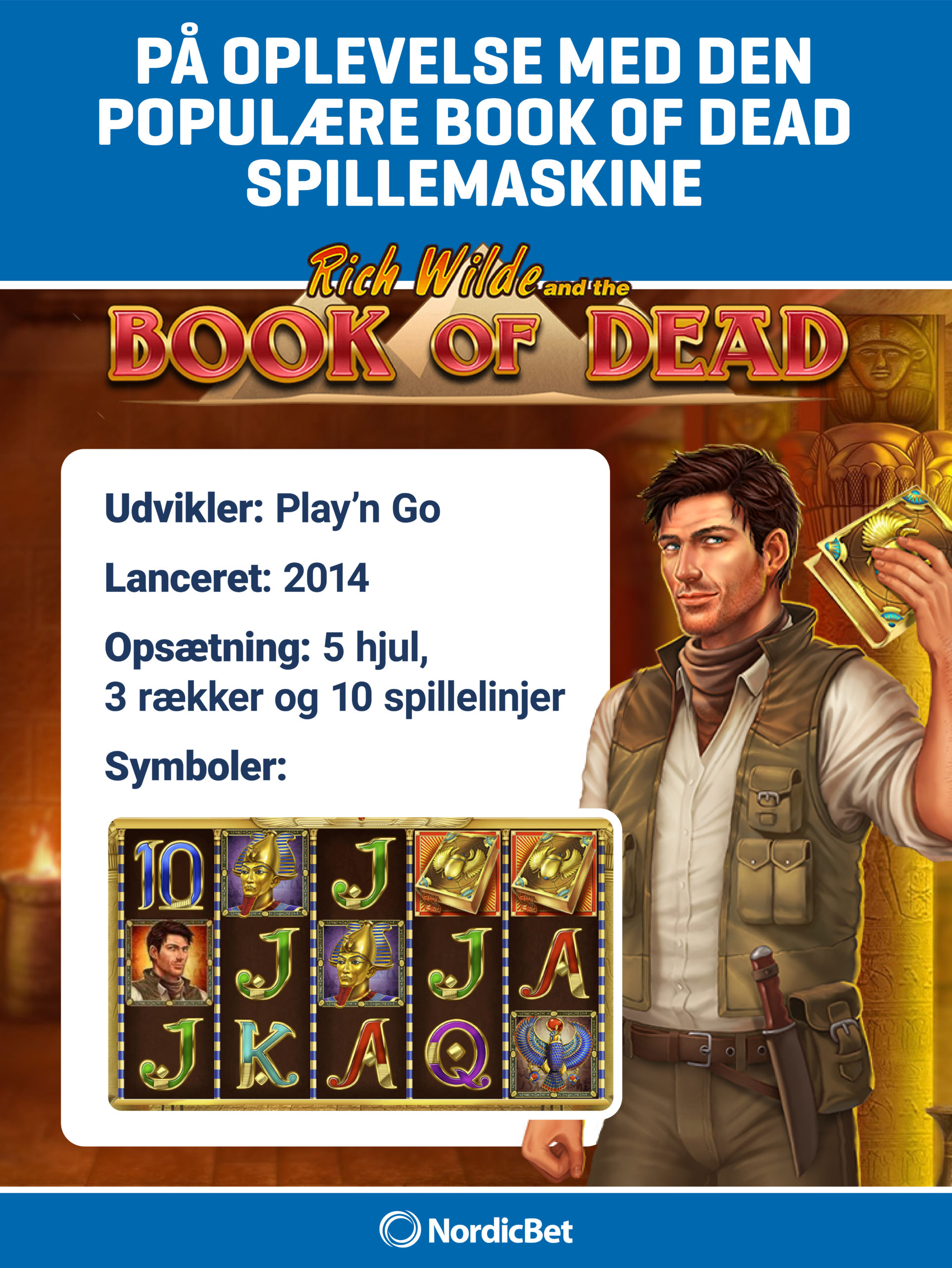NordicBet Casino - spil Book of Dead hos os. NordicBet Casino guide.