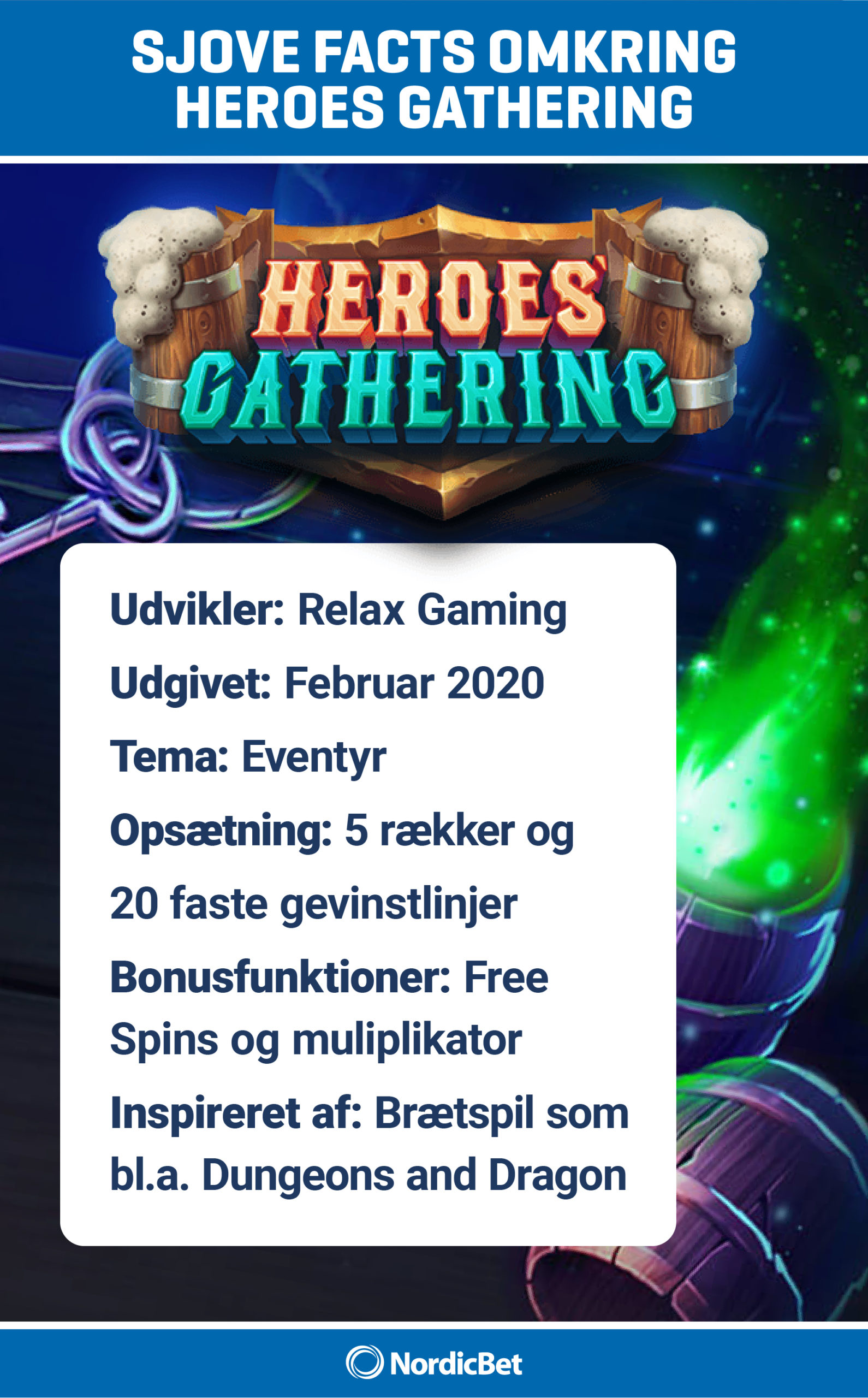NordicBet Casino - spil Heros Gathering hos os. NordicBet Casino guide.